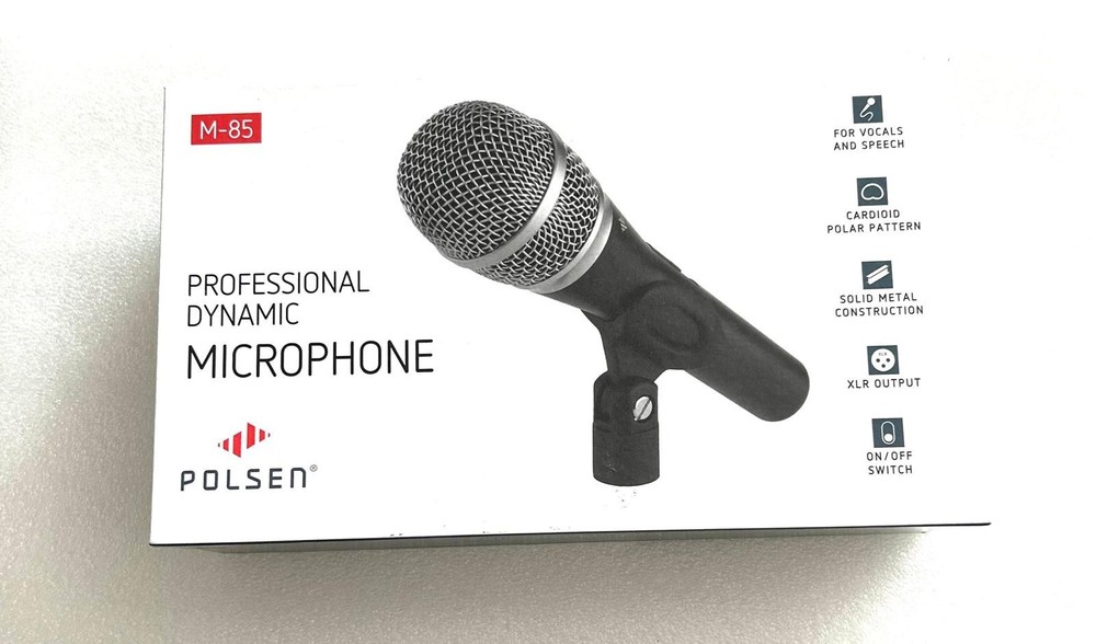 Polsen M-85 Professional Dynamic Handheld Microphone (Dark Gray)