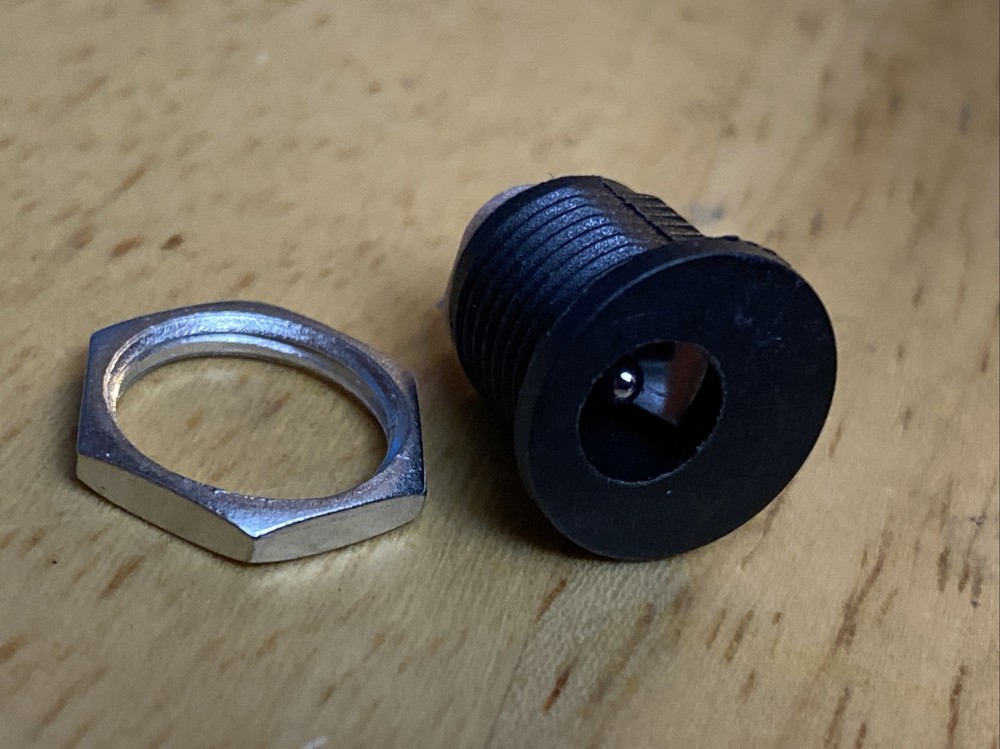 DC Power Jack Female Socket Barrel Connector - Panel Mount - 5.5 x 2.1mm