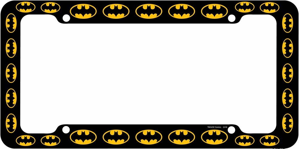 Chroma Graphics Batman Logo Plastic Plate Frame