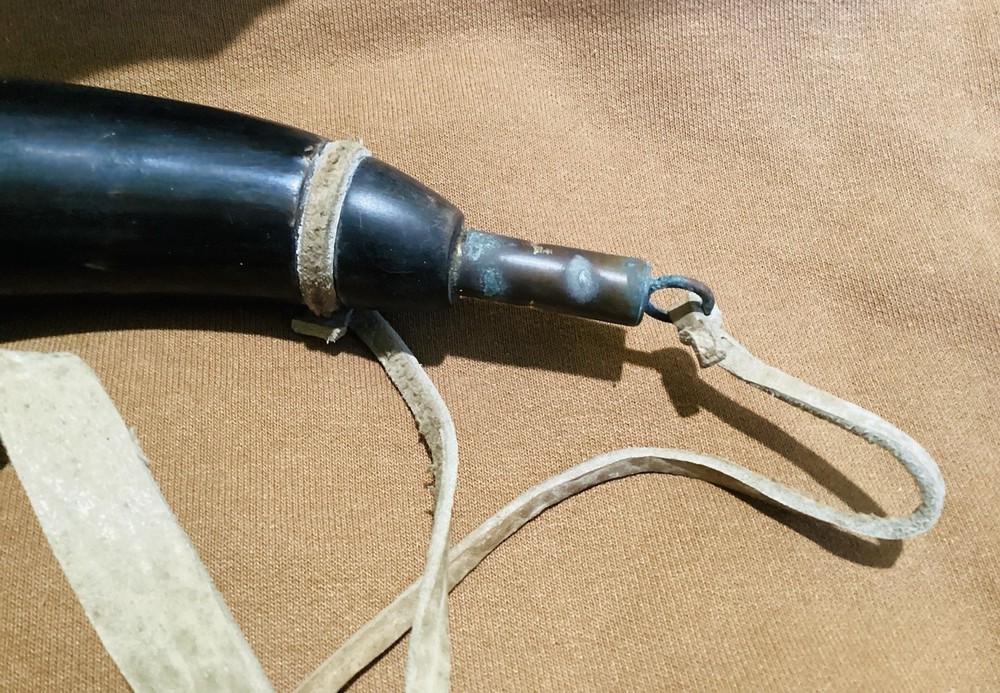 Custom Black powder POWDER HORN