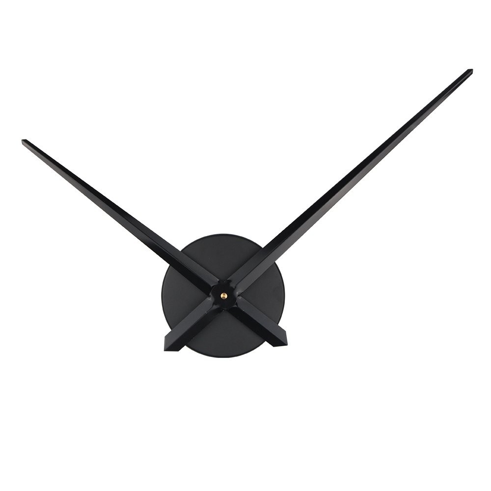 Timelike 3D Clock Hands, Large Needles Quartz Large, Black-t42b