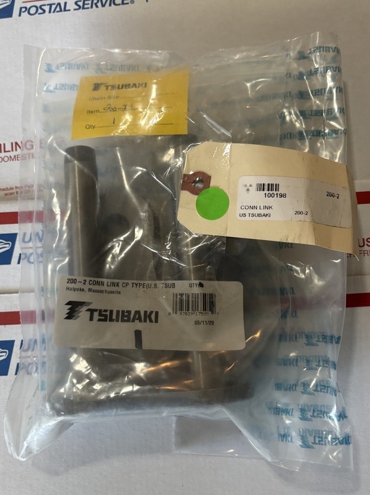 NEW TSUBAKI 200-2 CONN LINK CP Roller Chain Connector Link **