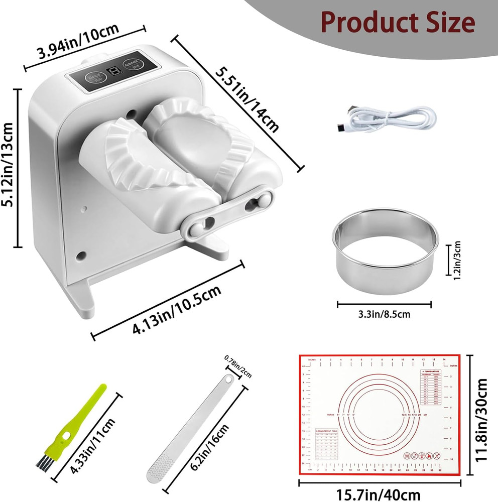 Automatic Dumpling Maker Machine, Electric Dumpling Maker,Removable Empanada Mak