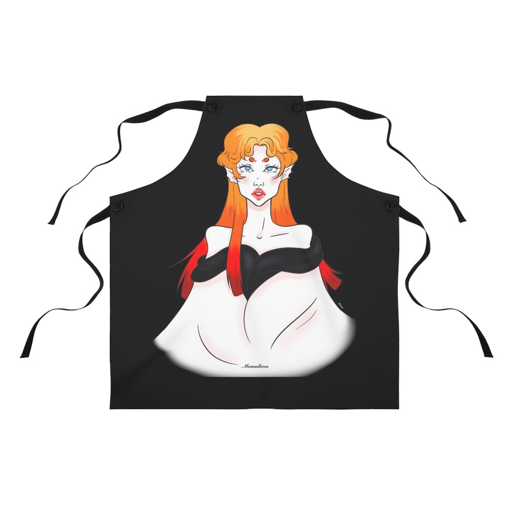 Anna | Black | Apron (AOP)