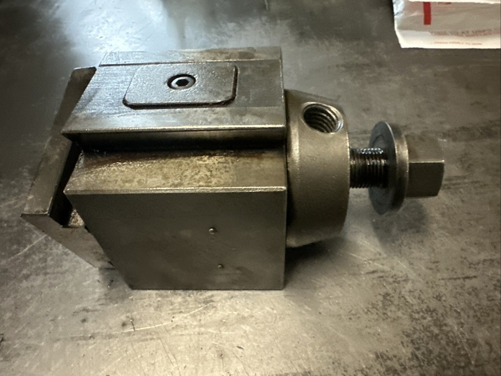 Yuasa 14” Lathe Quick Change CA Tool Block Yuasa?? Phase 11?? (Missing Handle)