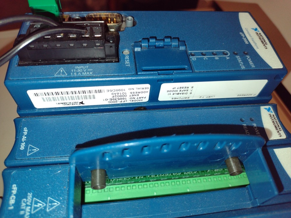 National Instruments CFP-BP-8 with accessory modules and power supply
