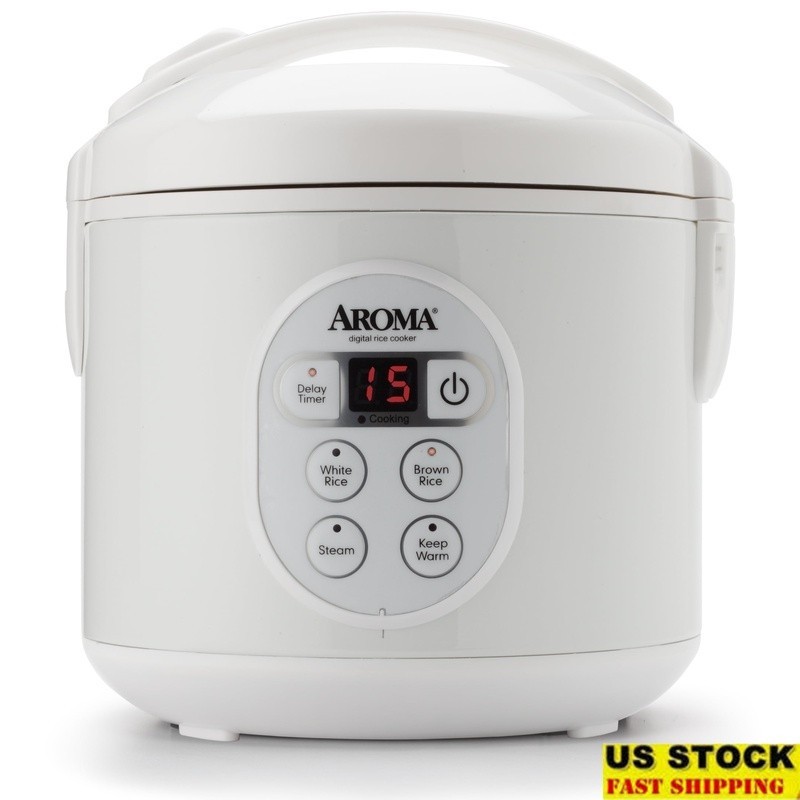 Digital Rice Cooker 8 Cup Multicooker Automatic Keep Warm Delay Timer W/ Steamer
