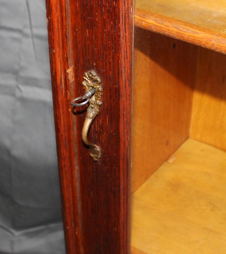 Antique Single Door Oak Bookcase