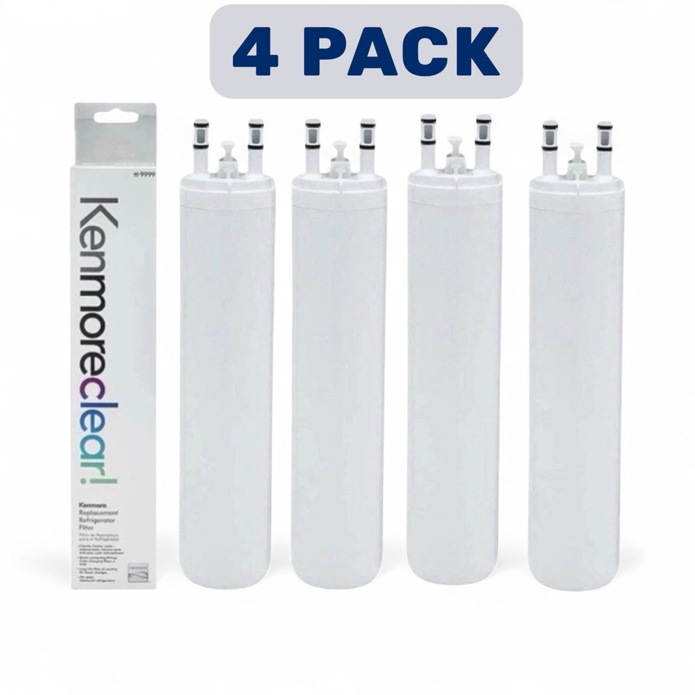 4 Pack Kenmore 46-9999 9999 Replacement Refrigerator Water Filter, White USA New