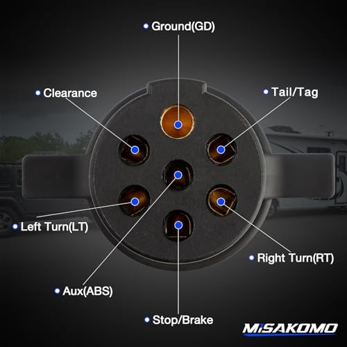 7-Way Round Pin Tractor Trailer Light Tester One-Man Testing Replace# 7865L