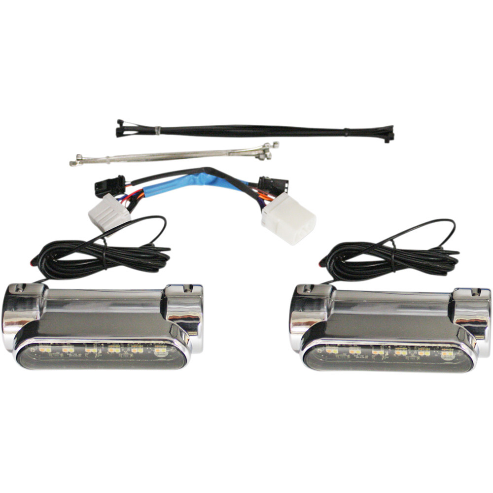 Custom Dynamics Engine Guard Light - '97-'13 FLH - Chrome | CD-CB-AW-HD-C