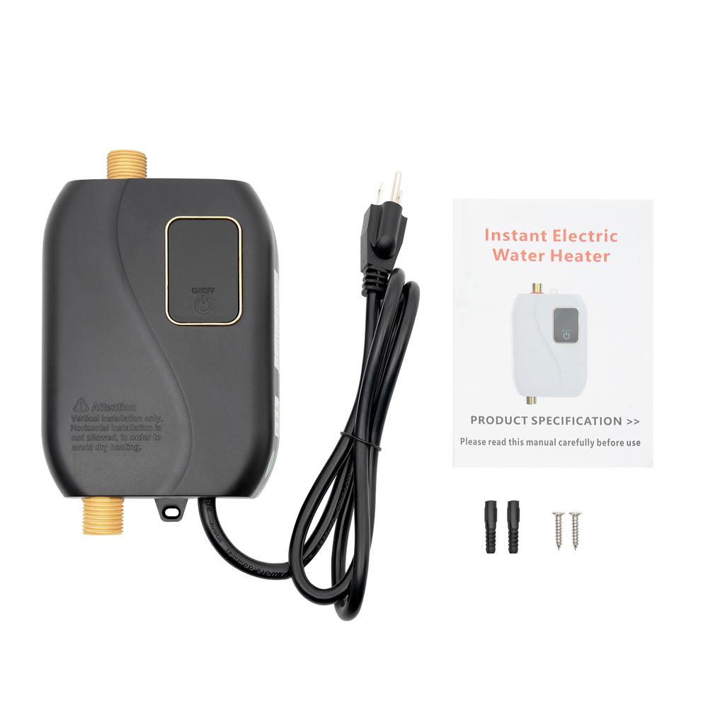 Electric Small Instant Hot Water Heater Under Sink Plug in Tankless on Demand