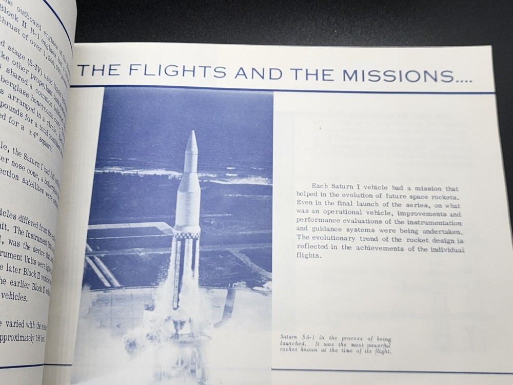 NASA APOLLO/SATURN I SUMMARY BOOKLET 1970'S