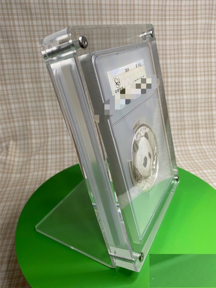 Crystal Acrylic Display Frame Show Case Box For PCGS Oversized Holder