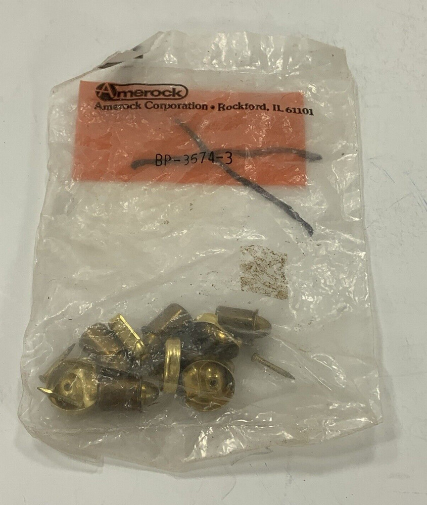 Ball Catch - Drive In Type - Polished Brass (NOS) Cabinet Hardware