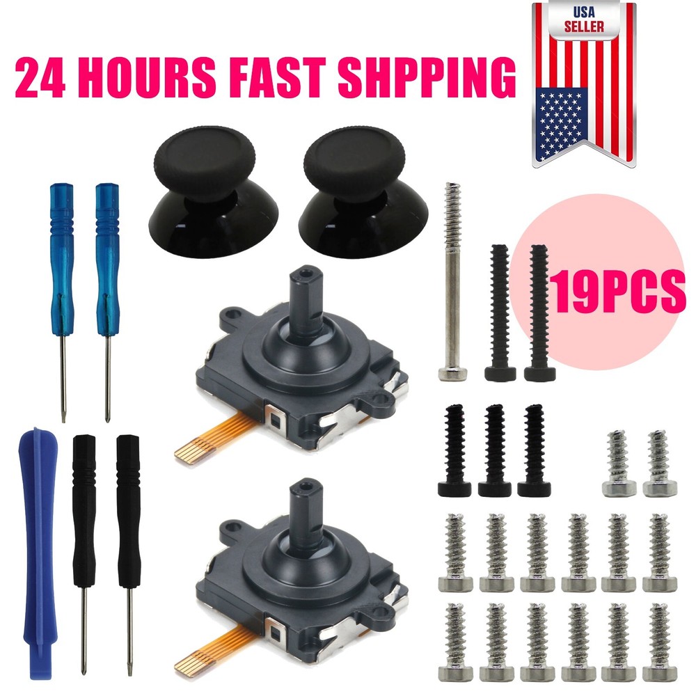 19PCS Internal Screws & Joystick Thumbstick For Oculus Quest 2 Handle Controller