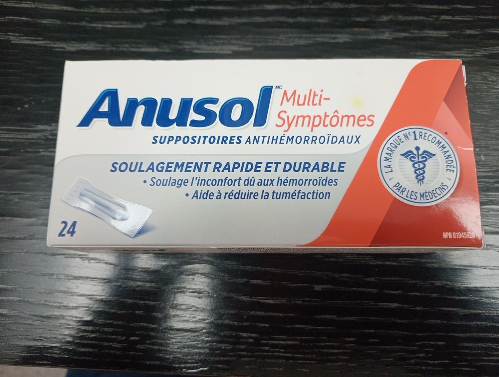 ANUSOL MULTI-SYMPTOM SUPPOSITORIES . EXP:-05/2028. "No Tarif" WE PAY