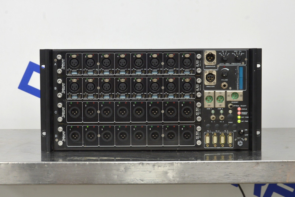 Telecast Fiber Systems Adder 162 Audio Intercom Data Multiplexer