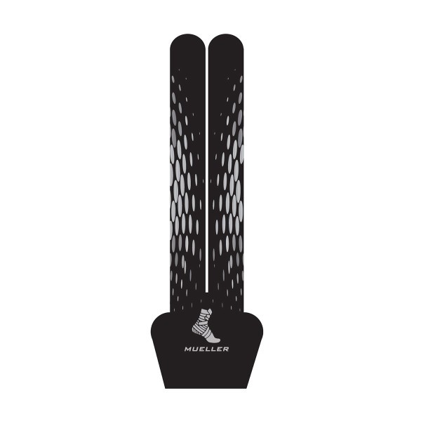 Mueller EasyFit Pre-Cut Kinesiology Tape: 6 strips/package Y-Pattern Strips / Bl