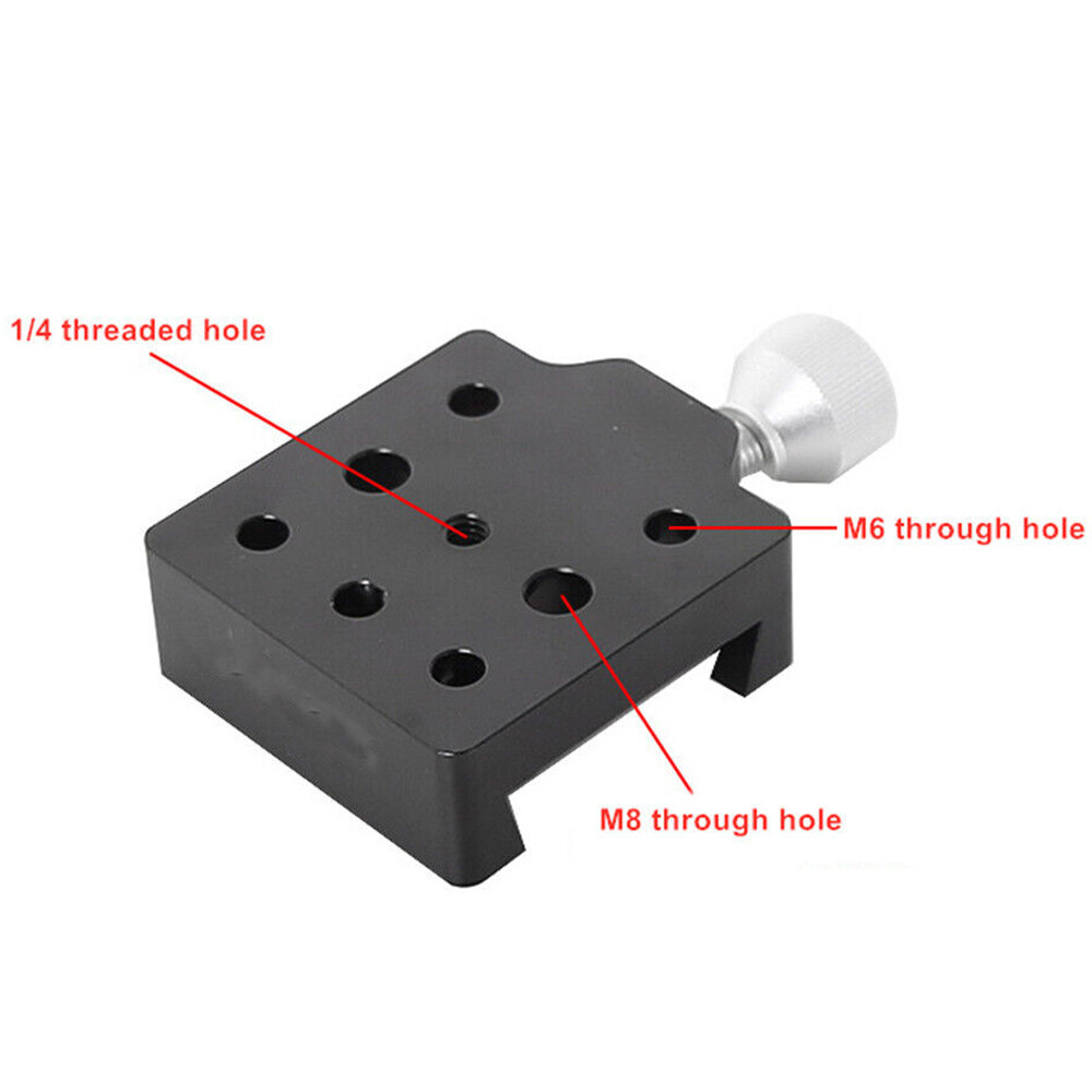 Medium Dovetail Clamp with Brass Screw 75 Degree Base Black for Telescope