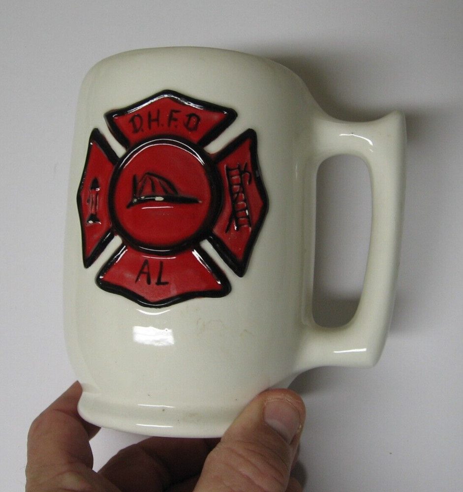 1968 Fireman's Coffee Mug/Cup 5.5" with handle, Dix Hills, NY Fire Dept.
