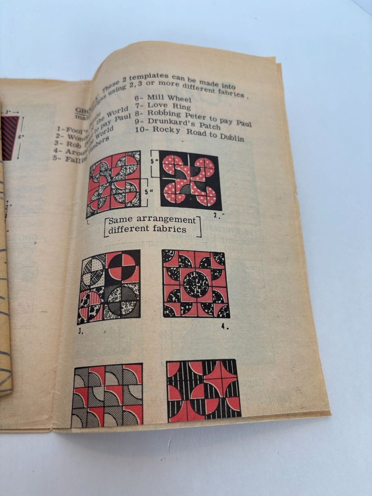 Quilting Templates Vintage Multi-Stamp Transfer Pattern 76 Designs 770 UC 1970s