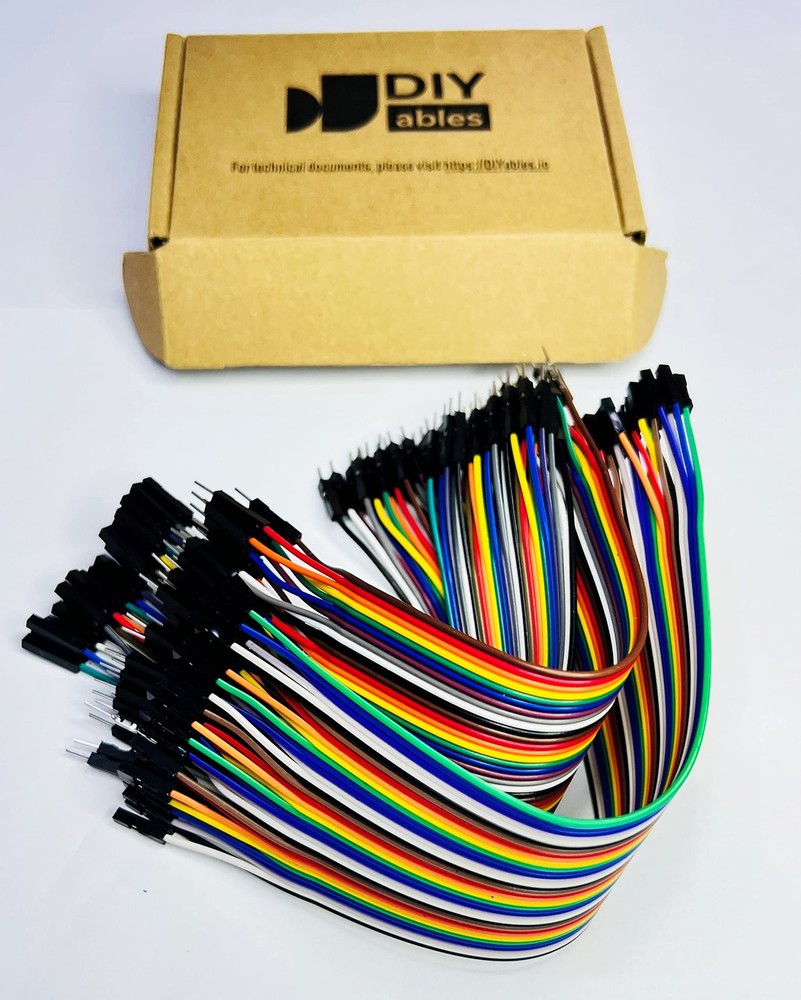Multicolored Jumper Wires Arduino ESP32 Raspberry Pi Electronics 120 Pieces