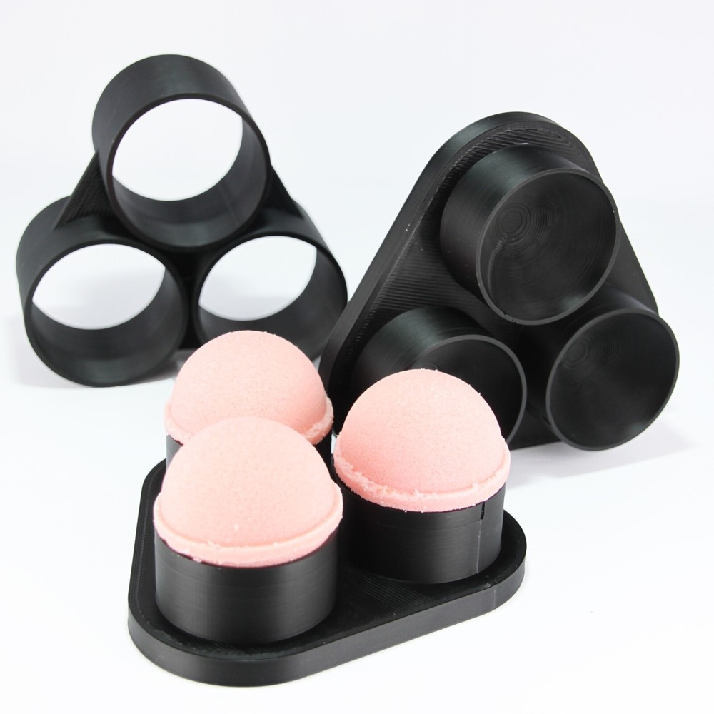 3 X SPHERE Bath Bomb Mold, DIY original BathBombs Set 3D Printed Kit
