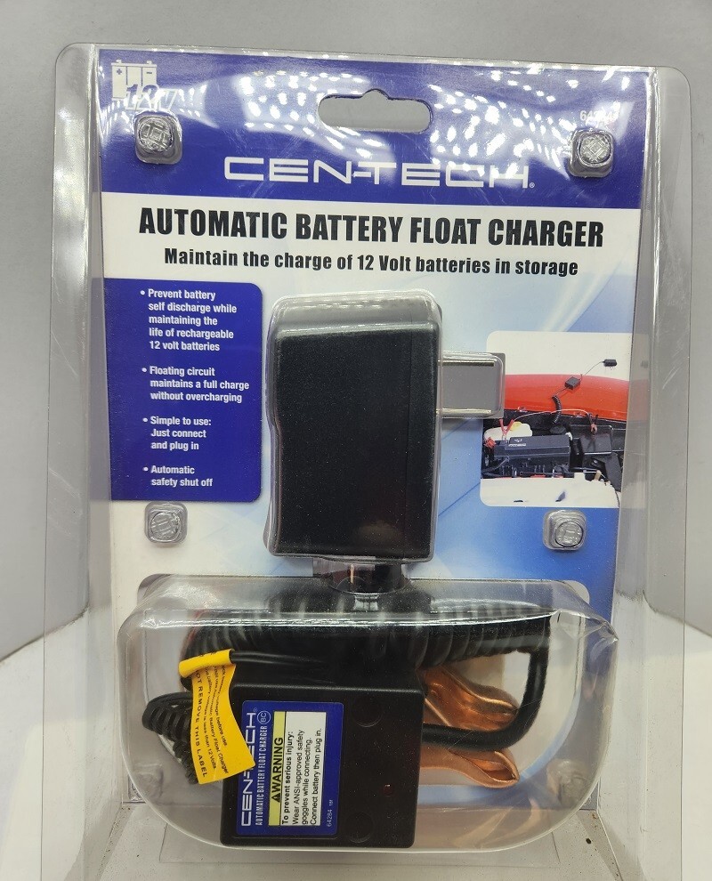 12V Battery Float Maintainer 500mA Automatic Trickle Charger  Auto Shut‑Off