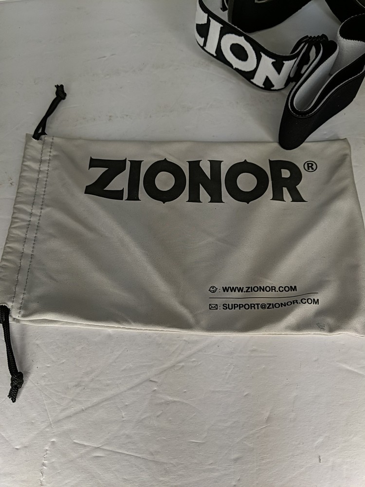 NWT Zionor Ski Snowboard Goggles White Frame Mirrored Lens Adjustable Strap
