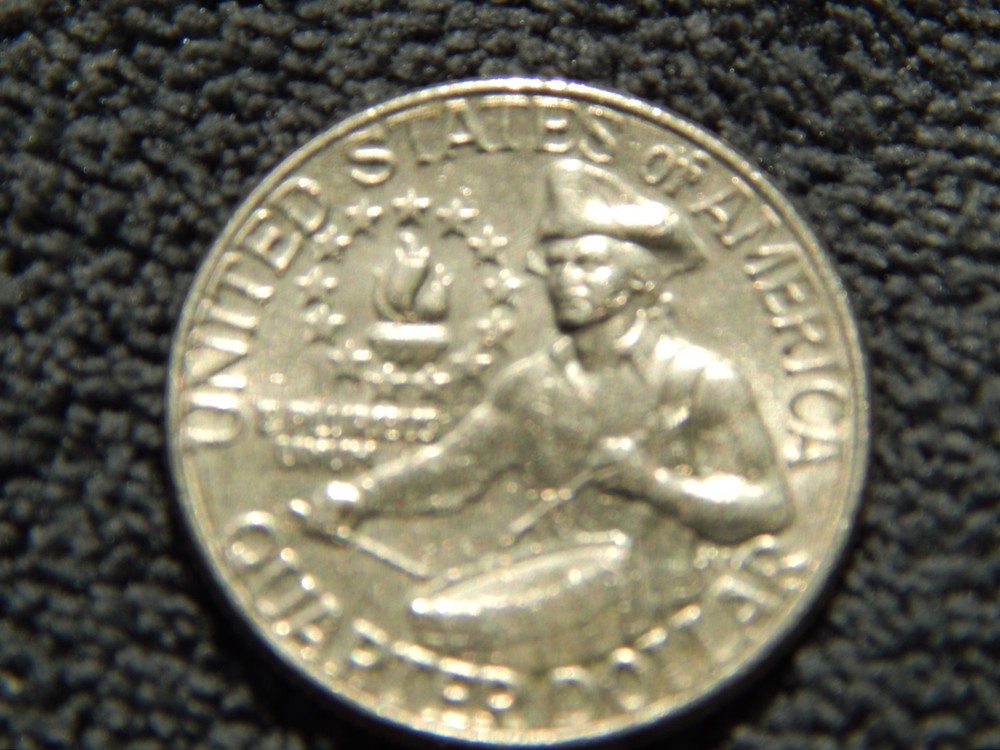 Bicentenial Quarter No Mint Mark Multiple Errors Reverse Side and Obverse side