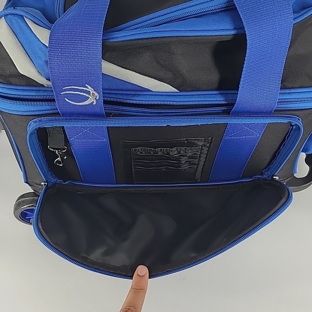 BSI Dash 2 Ball Roller Bowling Bag Blue and Black