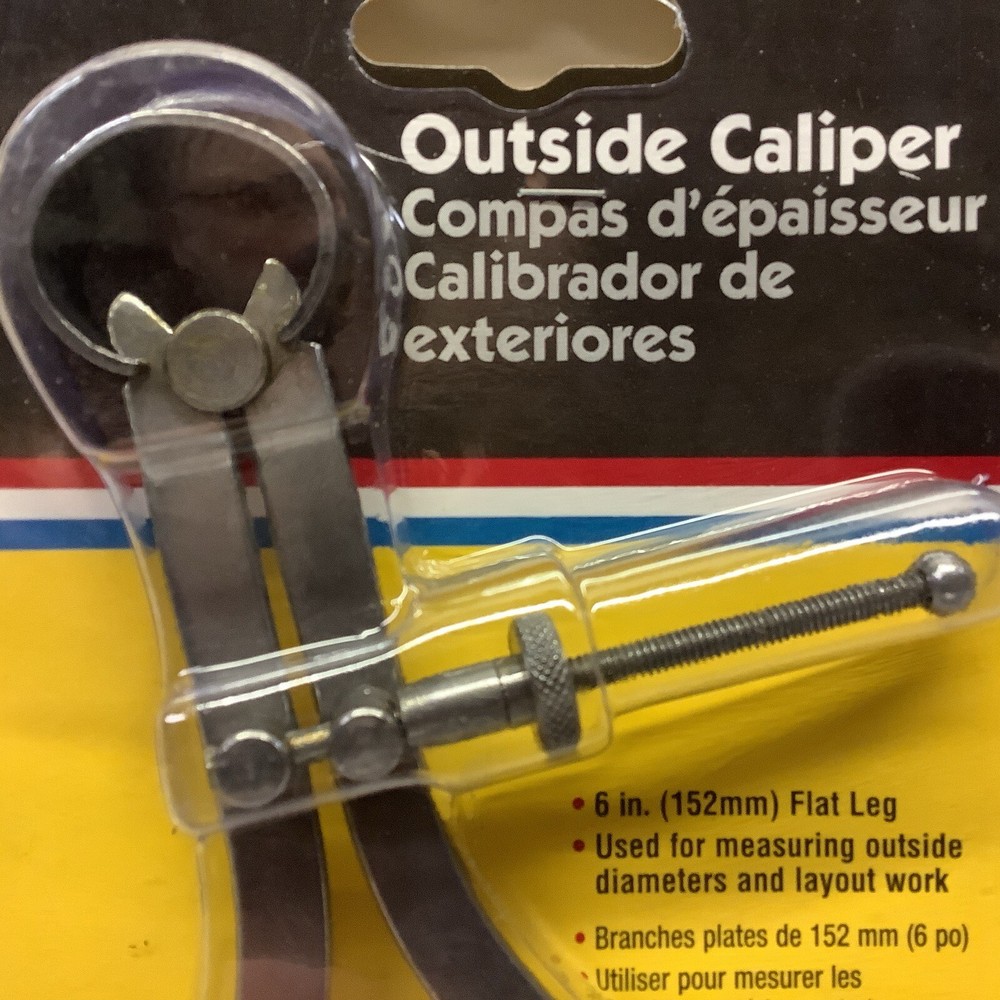 General Tools 452-6 Outside Calipers, 6 Inch Jaw Capacity