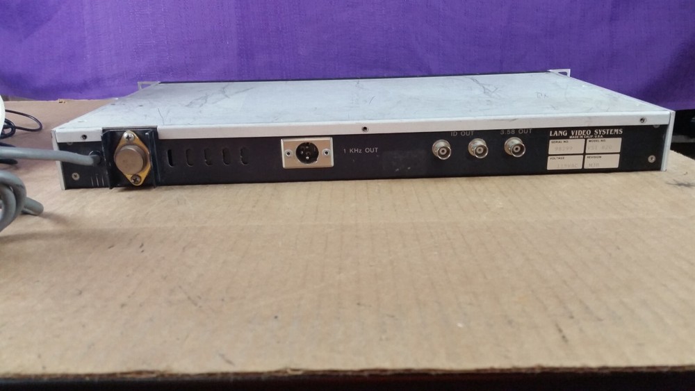 Lang Video Systems VSI 820 Digital Source Identifier