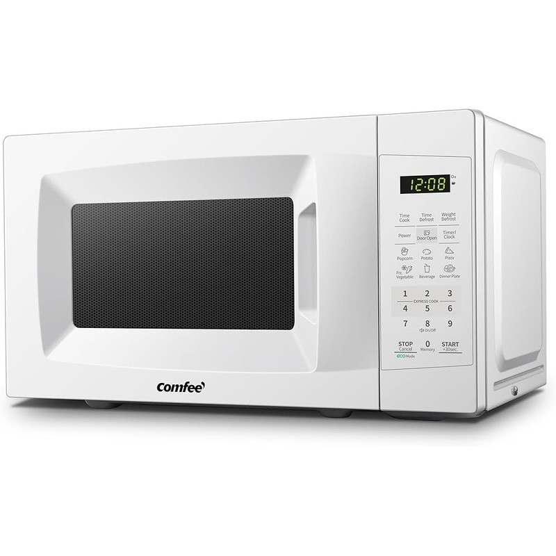 Two-Step Child Lock Microwave Oven 700W Mute Function Eco Mode Express Cooking
