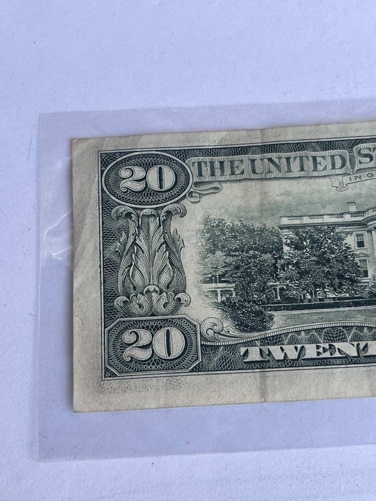 1993 Series $20 Dollar Bill Misaligned Error