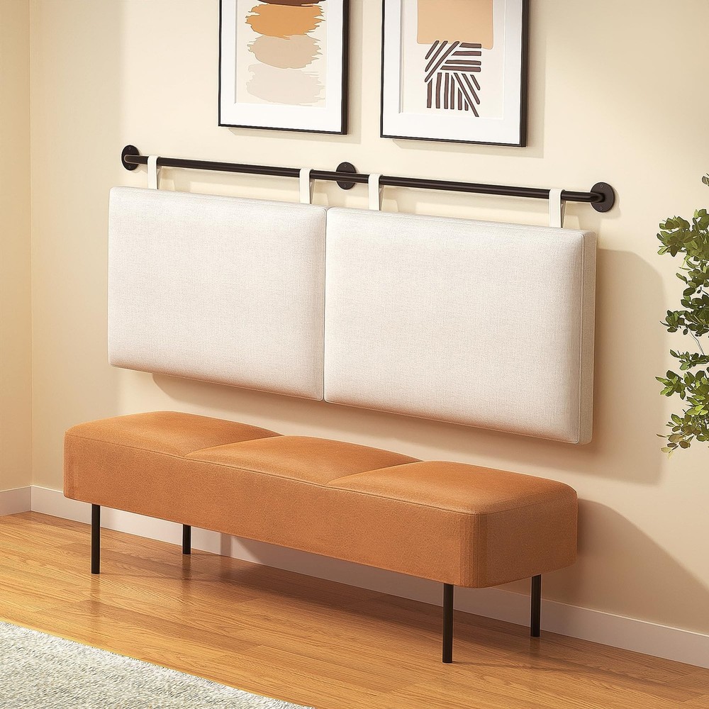 Headboards Queen Size Bed Headboard Wall Mounted Headboards for Bed with Line...