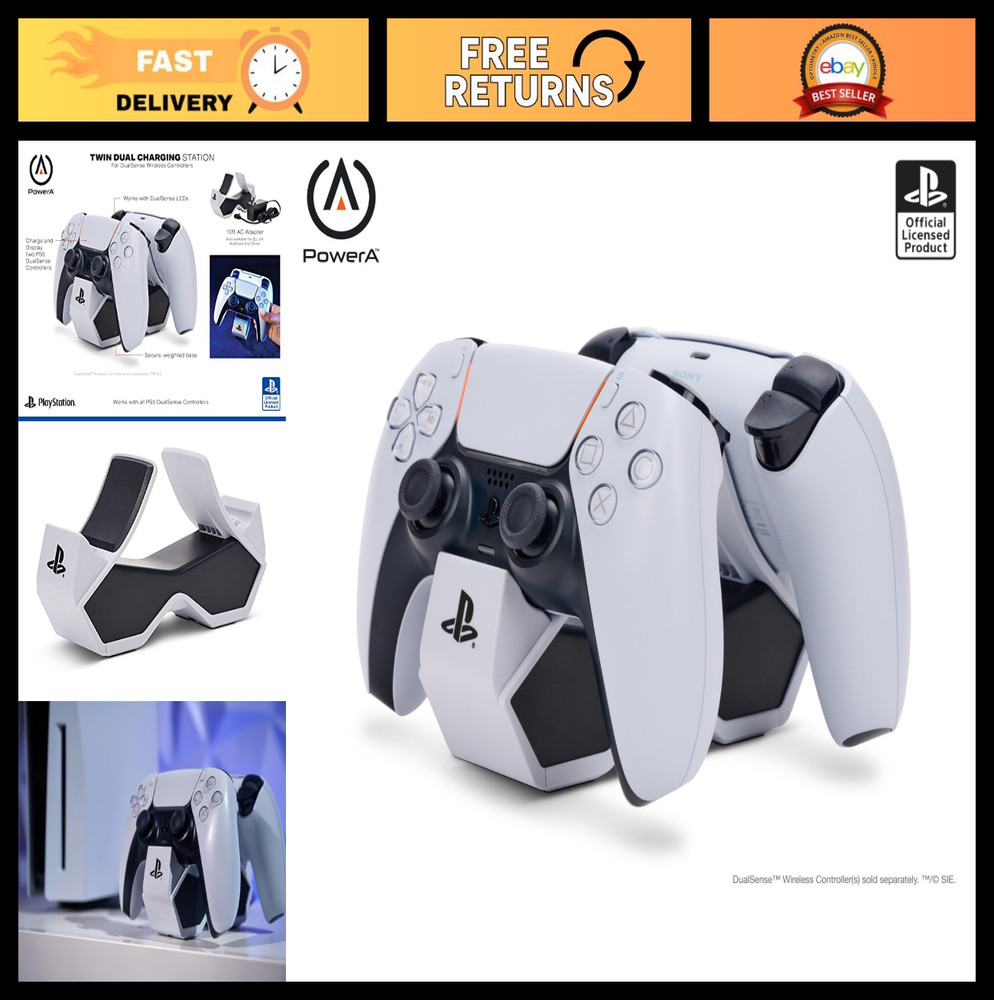 DualSense Controller Charging Station - Fast Charge for PS5 Wireless Controllers