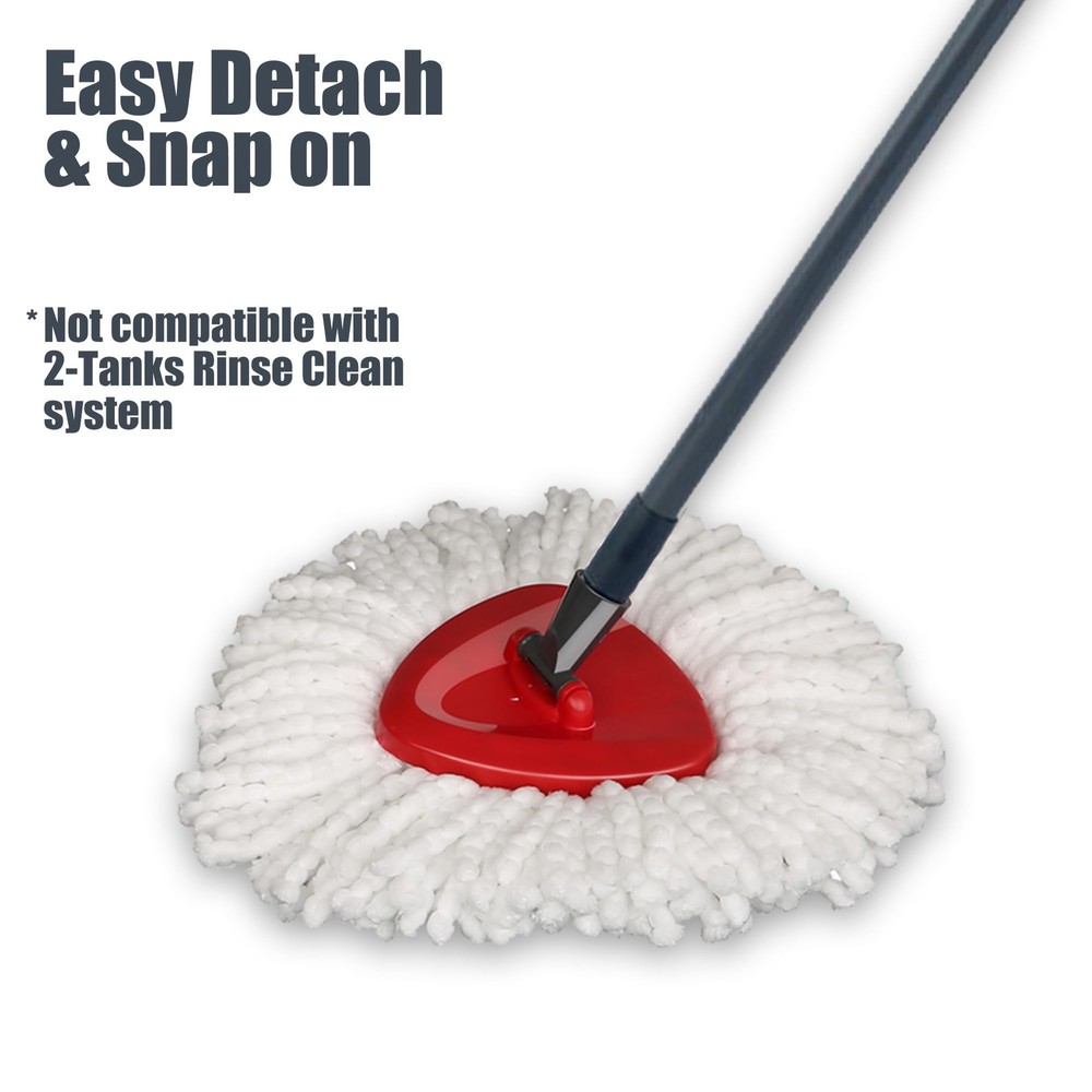 Microfiber Mop Refills 3 Pack, Compatible With Most Mops, White