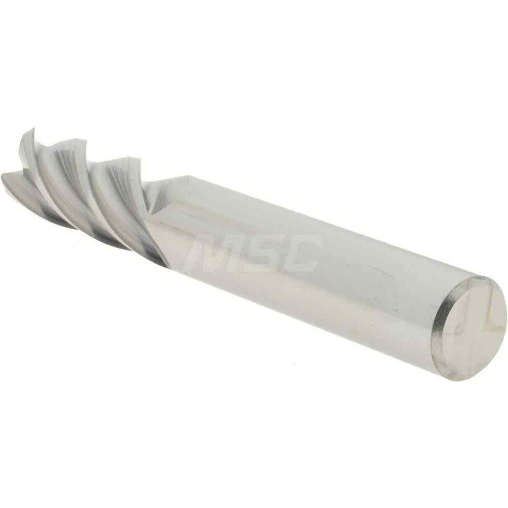 Accupro 3/8" Diam 4 Flute Single End Solid Carbide 0.03" Corner Radius End Mi...
