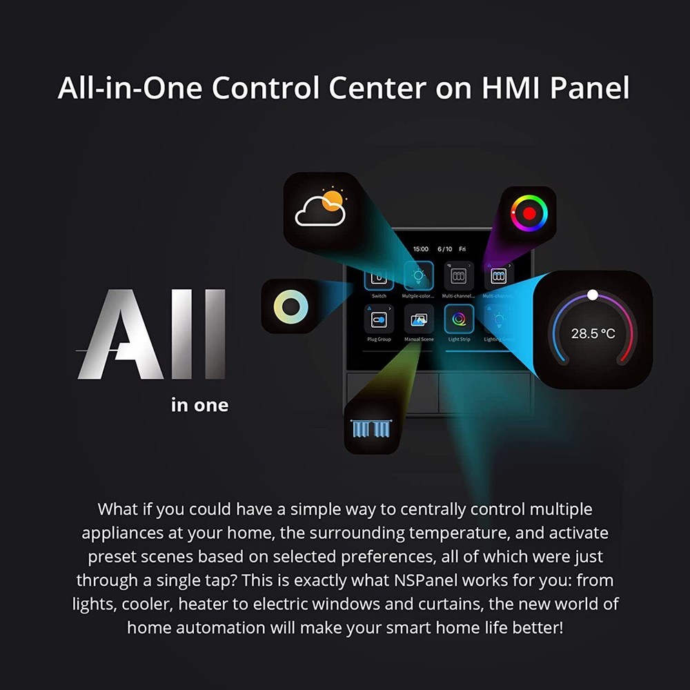 SONOFF NSPanel WiFi Smart Scene Wall Switch Touch Screen Smart Home APP Control