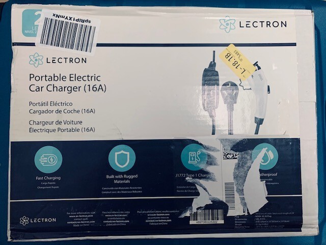 lectron portable electric car charger 16a level 2
