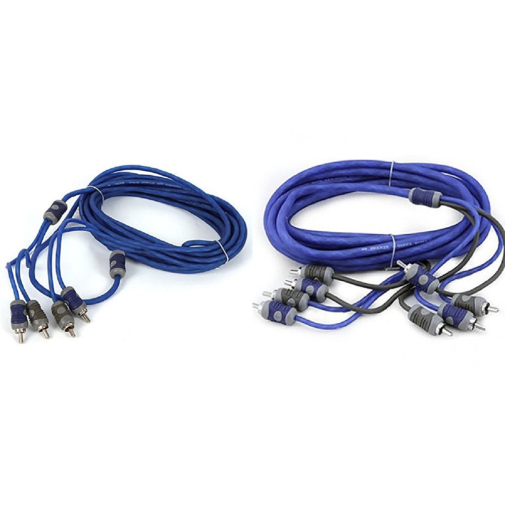 Kicker K-series RCA 6.0 Meter Bundle ( 2 Ch. & 4 Ch. )