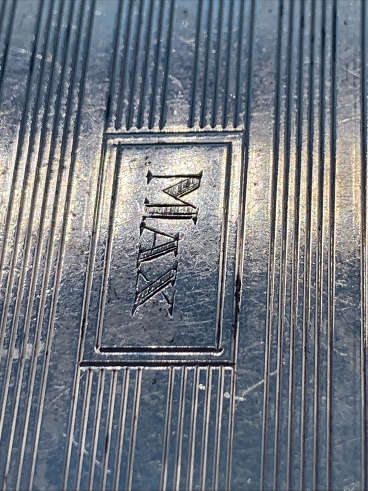 Vintage Napier Sterling Silver Cigarette Case