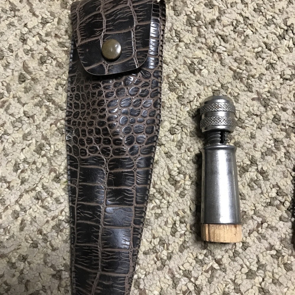 Vintage 7 Piece Screwdriver Tool Silver Handle Multi Head Changeable Set Mini