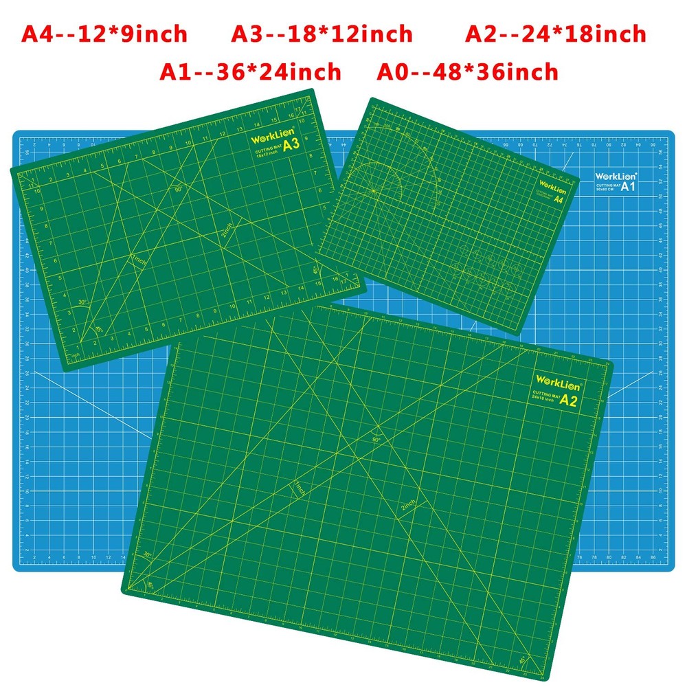 24"x36" Self Healing Cutting Mat, Double Sided, Gridded for Craft & Sewing