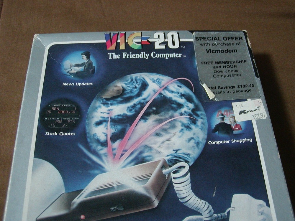 Commodore VIC 20 VICMODEM Model 1600 in Original Box, Sold AS-IS Untested