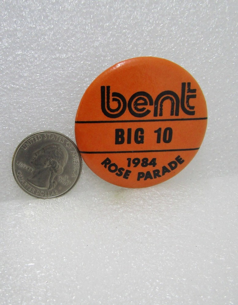 1984 Rose Parade Pasadena - Bent Big 10 Button Pin