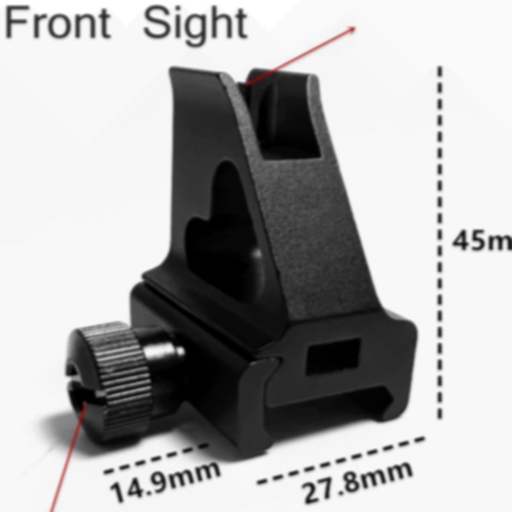 Metal Carry Handle Front Sight Mount Removable Adjust Low Profile Mount As Pic 1