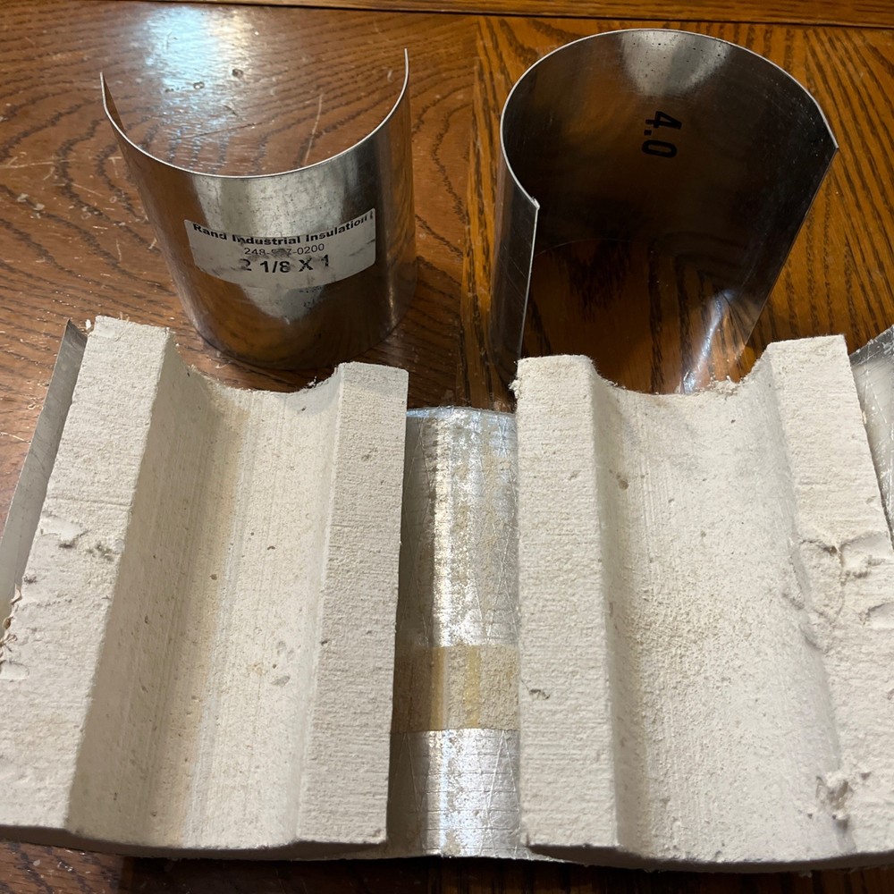RAND Calcium Silicate Through Wall Pipe Insulation /with Shields 2-1/8 x 1